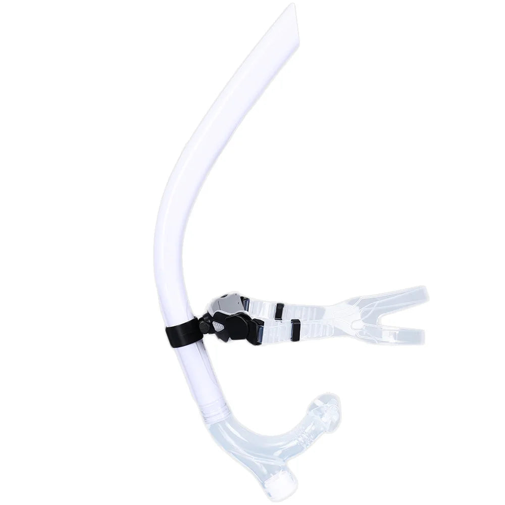 Swim Training Snorkel Center-Mount Front ComfortableMounted Silicone Mouthpiece Junior Swimmers Equipment For Adult Youth Kid - PoolnStuff