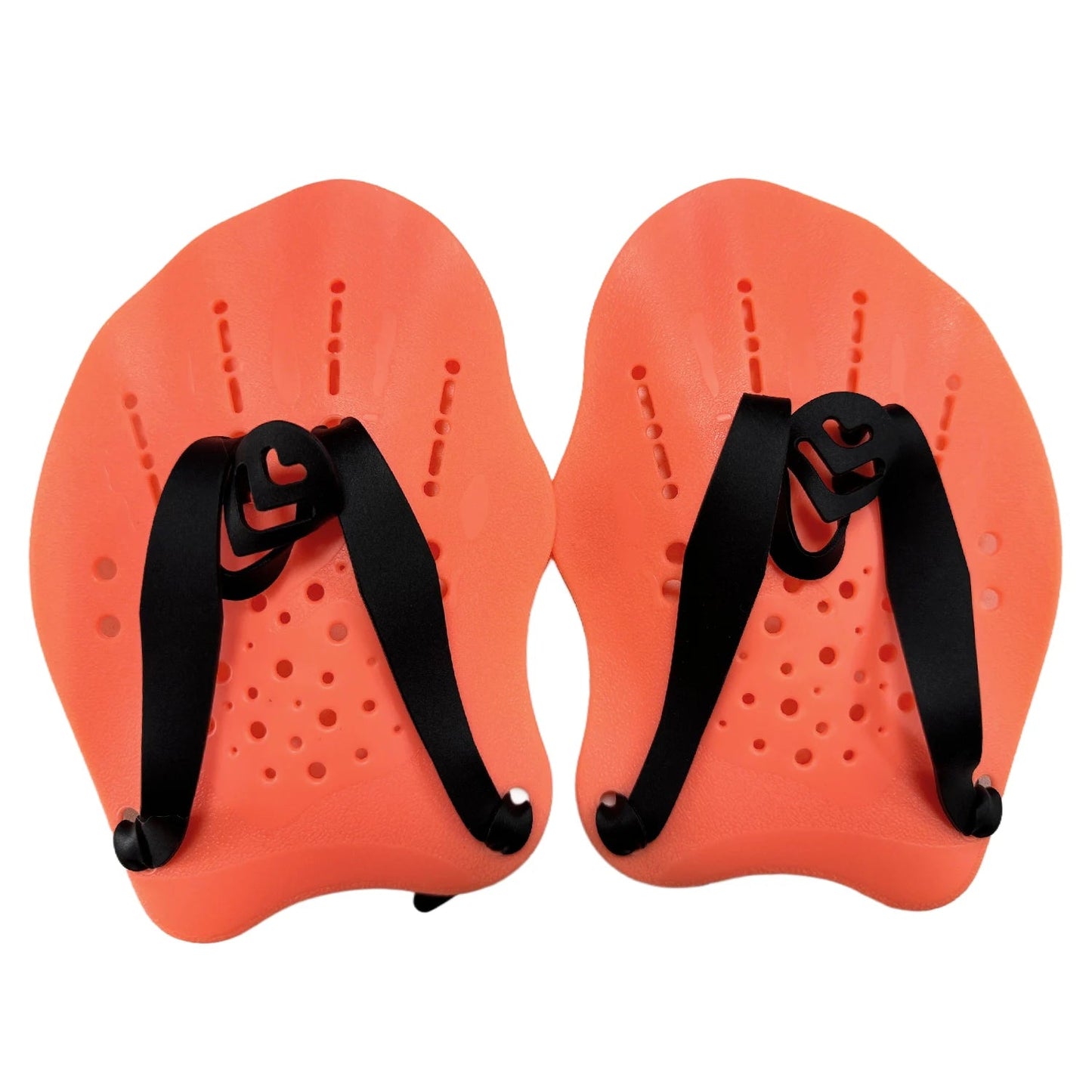 1 Pair Swimming Training Hands Flippers, With Adjustable Silicone Straps - PoolnStuff