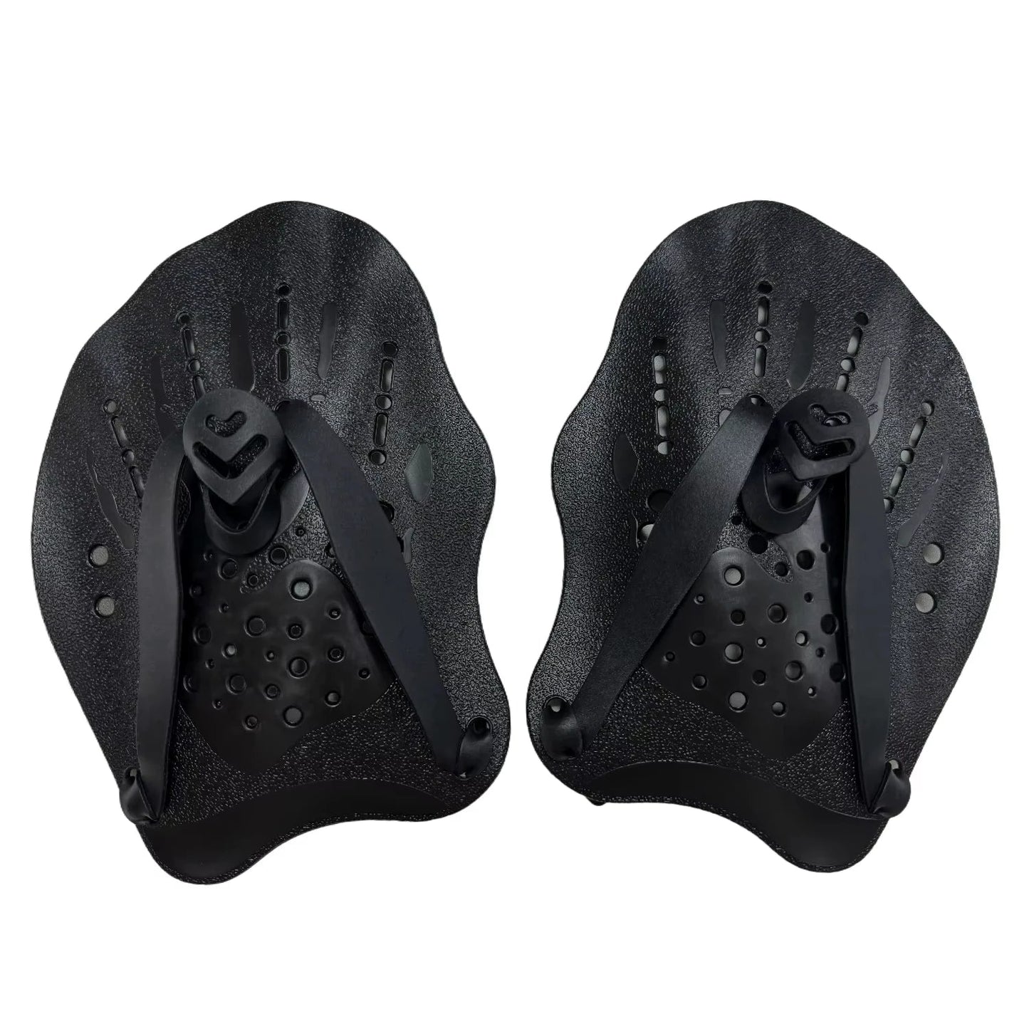1 Pair Swimming Training Hands Flippers, With Adjustable Silicone Straps - PoolnStuff