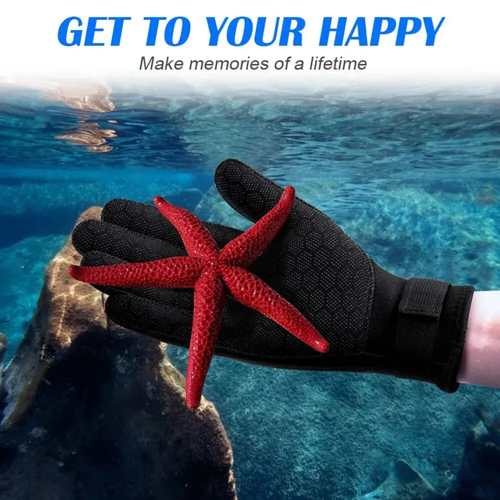 3mm Wetsuit Gloves Thermal Anti Slip Neoprene Scuba Diving Gloves Surfing Gloves For Spearfishing Swimming Rafting Kayaking - PoolnStuff