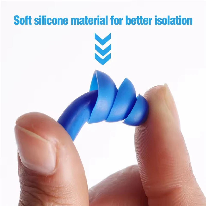 A Pair of Soft Silicone Earplugs for Adults and Children Waterproof Swimming and Diving Ear Protectors Noise Proof Earplugs - PoolnStuff