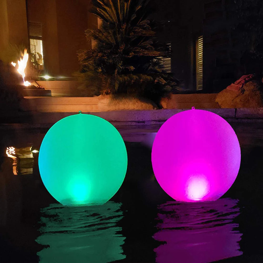 1-5PCS 40/60/90CM Floating Pool Lights with 16 Colors Waterproof Outdoor Swimming Underwater Pool Lights Ball For Swimming Pool - PoolnStuff