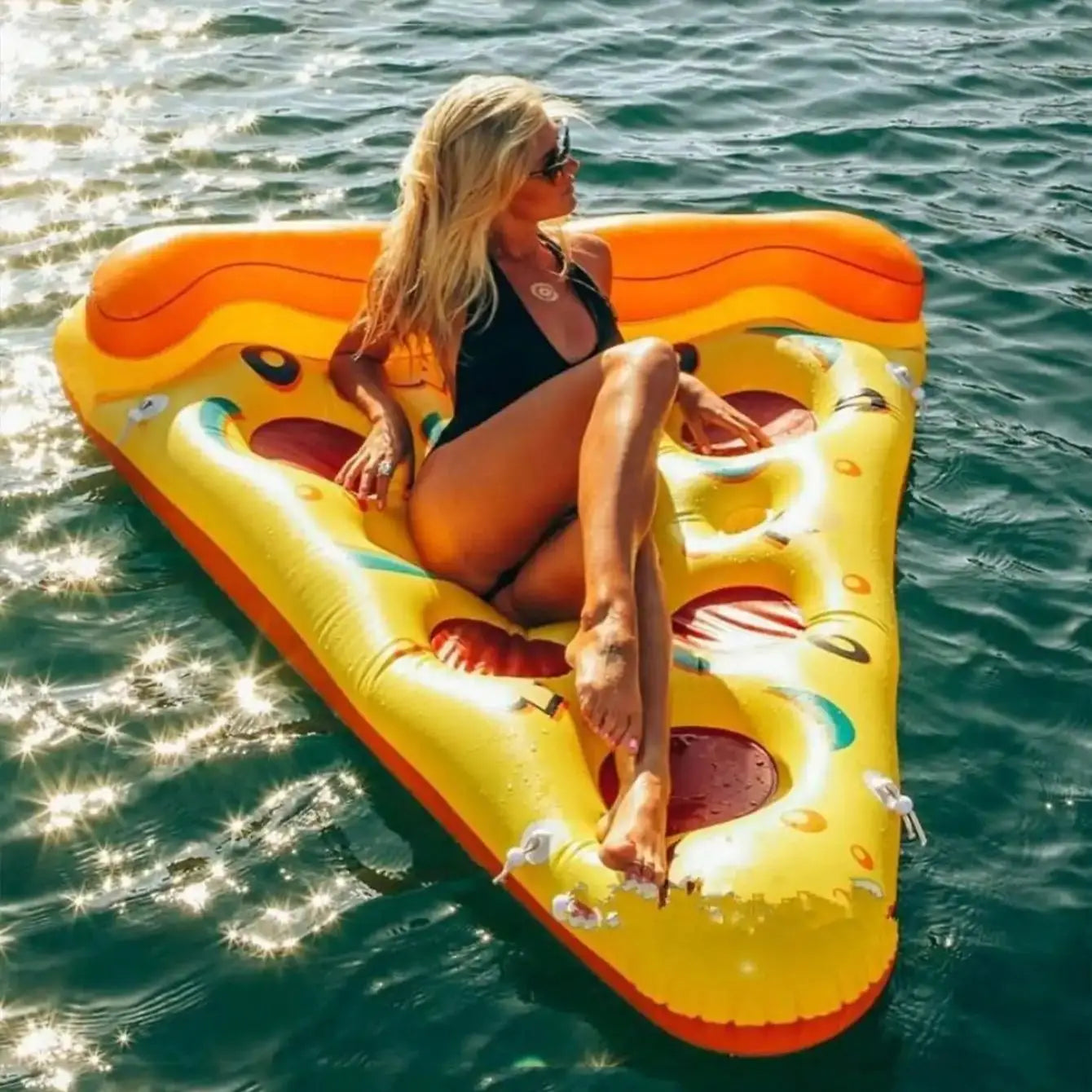 Pizza Floating Pool Boat, Interesting Swimming Pool Boat, Water Party, Summer Pool Raft (1 Pack) - PoolnStuff