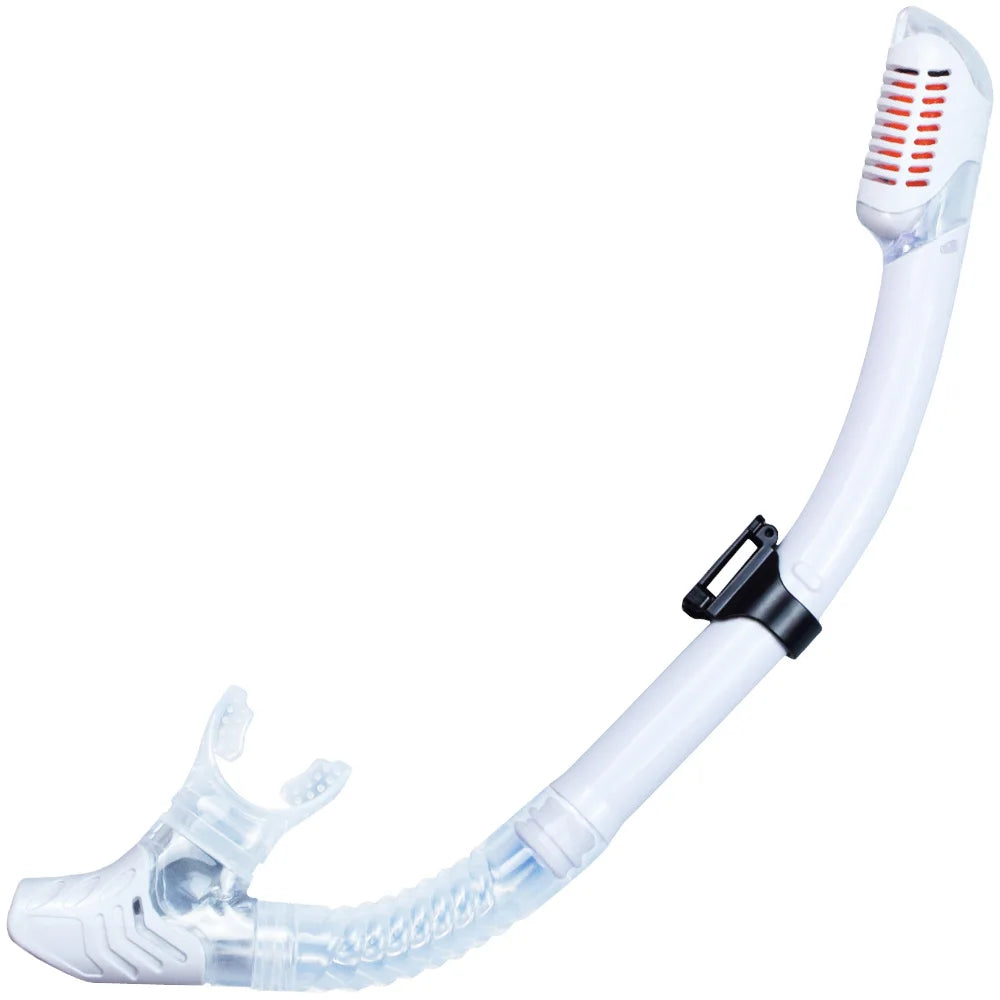 Dry Snorkel Tube Easy Breath Scuba Diving Splash Guard Top Valve Swimming Underwater Equipment For Adults Kids Men Women Youth - PoolnStuff