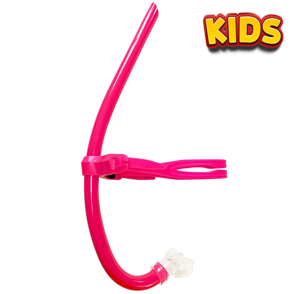 Swim Training Snorkel Center-Mount Front ComfortableMounted Silicone Mouthpiece Junior Swimmers Equipment For Adult Youth Kid - PoolnStuff