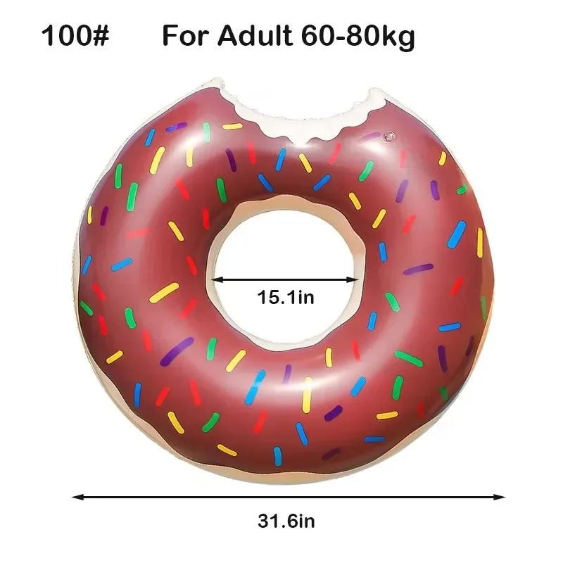 Donut Swimming Ring Inflatable Swim Pool Float For Kid Adult Swimming Circle Baby Swim Tube Water Play Swimming Equipment - PoolnStuff