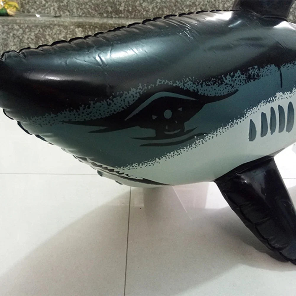 1PCS Floating Shark Float Toy Kids Adults Inflatable Water Swimming Pool Simulation Whale Fish Animals Toys Pool Accessories - PoolnStuff