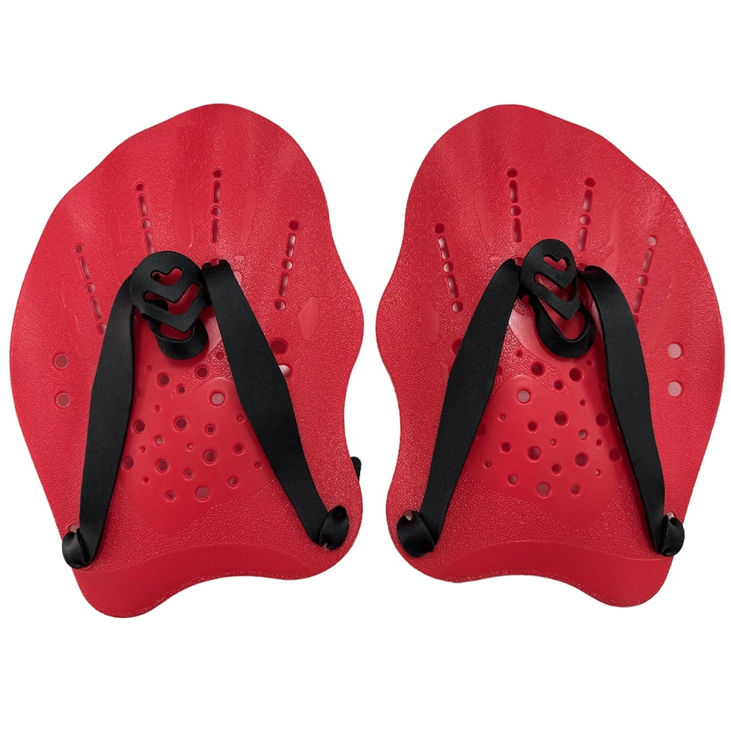 1 Pair Swimming Training Hands Flippers, With Adjustable Silicone Straps - PoolnStuff