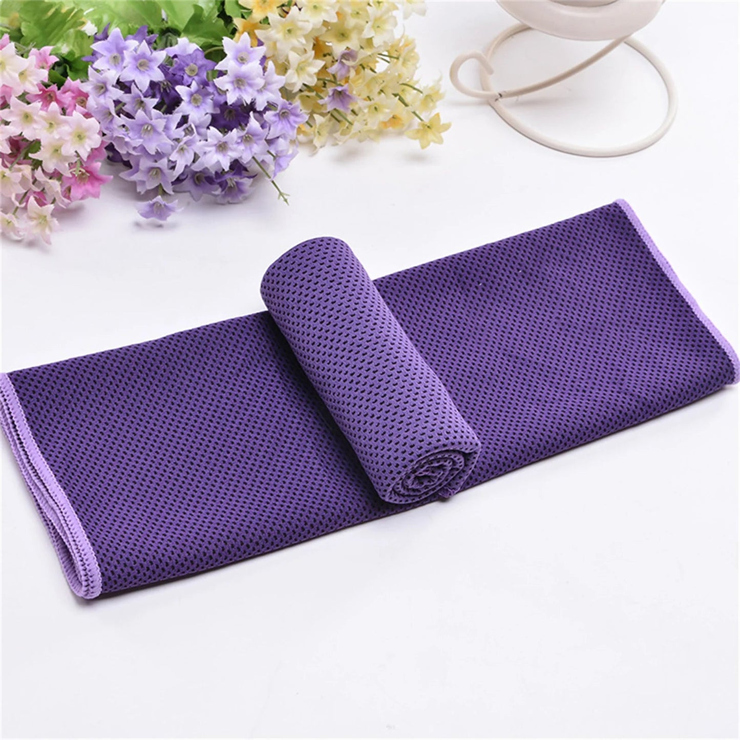 Cooling Towel Instant Relief Microfiber Cool Towels Chilling Neck Wrap Ice Cold Rags for Sports Fitness Camping Cycling Hiking - PoolnStuff