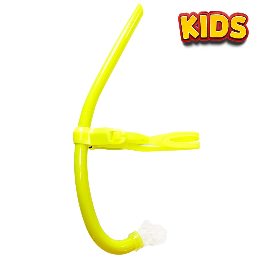 Swim Training Snorkel Center-Mount Front ComfortableMounted Silicone Mouthpiece Junior Swimmers Equipment For Adult Youth Kid - PoolnStuff