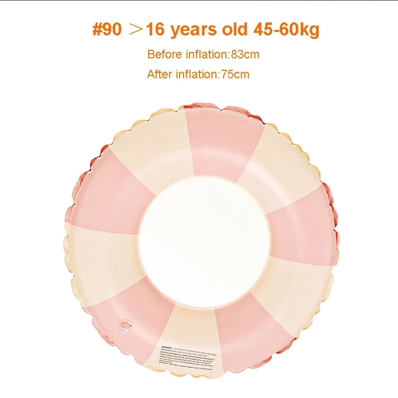 Donut Swimming Ring Inflatable Swimming Pool Floating Youth Children's Swimming Ring Baby Swimming Tube Water Play Pool Toy - PoolnStuff