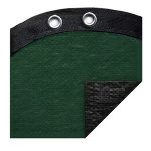 24' Green/Black Bound Deluxe Round Platinum AG Winter Cover for 21' Round Pool