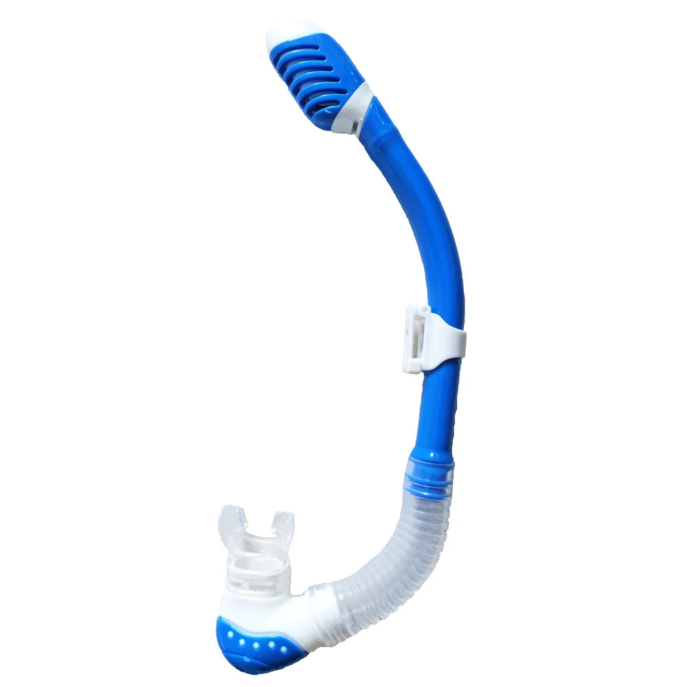 Dry Snorkel Tube Easy Breath Scuba Diving Splash Guard Top Valve Swimming Underwater Equipment For Adults Kids Men Women Youth - PoolnStuff