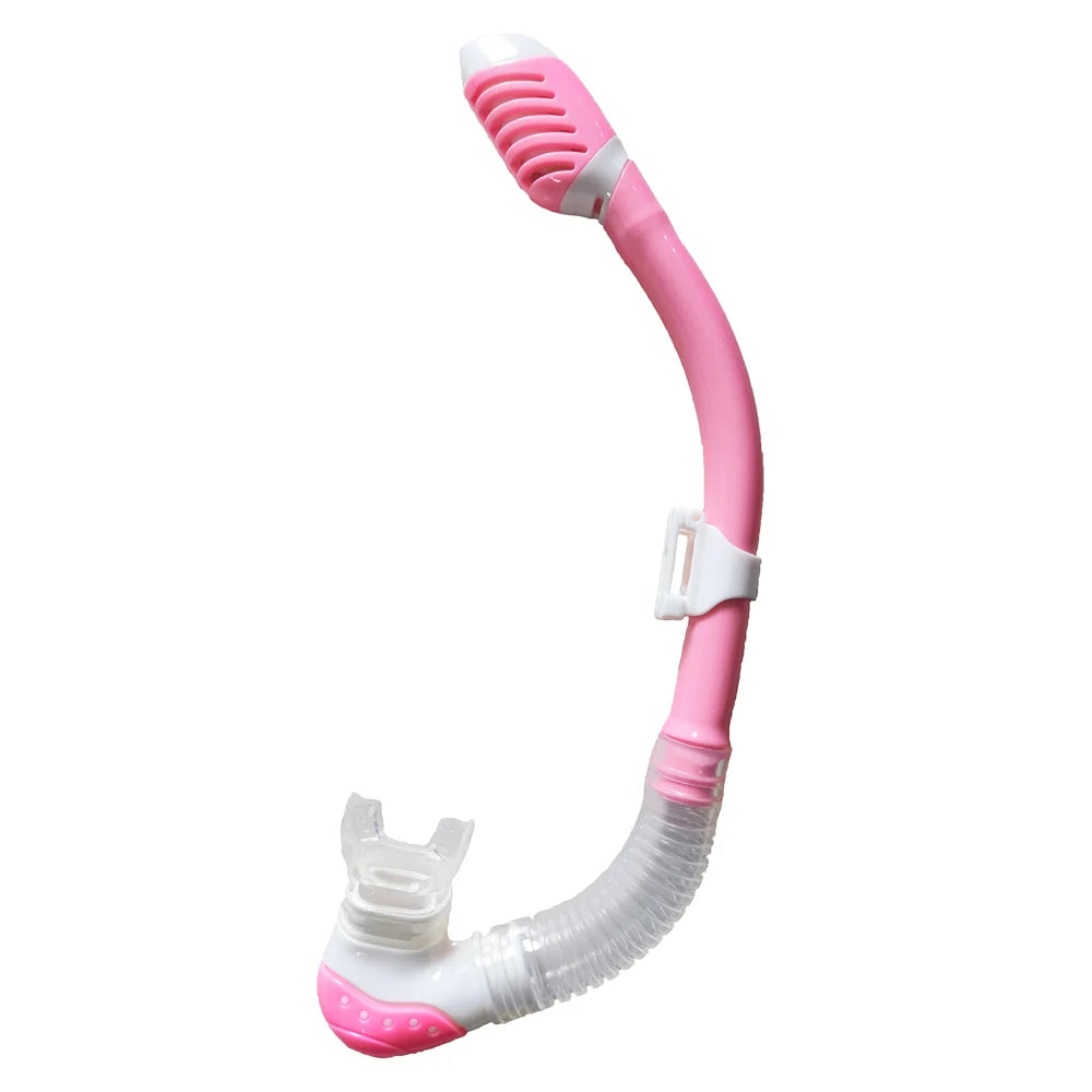 Dry Snorkel Tube Easy Breath Scuba Diving Splash Guard Top Valve Swimming Underwater Equipment For Adults Kids Men Women Youth - PoolnStuff