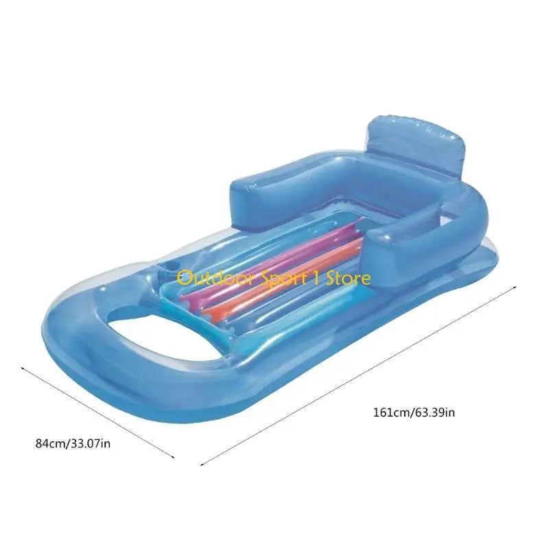 A0KA Inflatable Pool Floats Mat Float Raft Water Lounger Swimming Pool Mattress Float - PoolnStuff