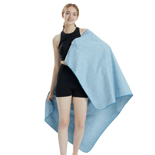 Microfiber Quick Dry Gym Towel Silver ION OdorFree Absorbent Fiber Fast Drying Workout Gear for Body Sweat Working Out Towels - PoolnStuff