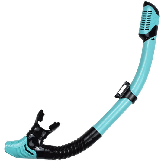 Dry Snorkel Tube Easy Breath Scuba Diving Splash Guard Top Valve Swimming Underwater Equipment For Adults Kids Men Women Youth - PoolnStuff