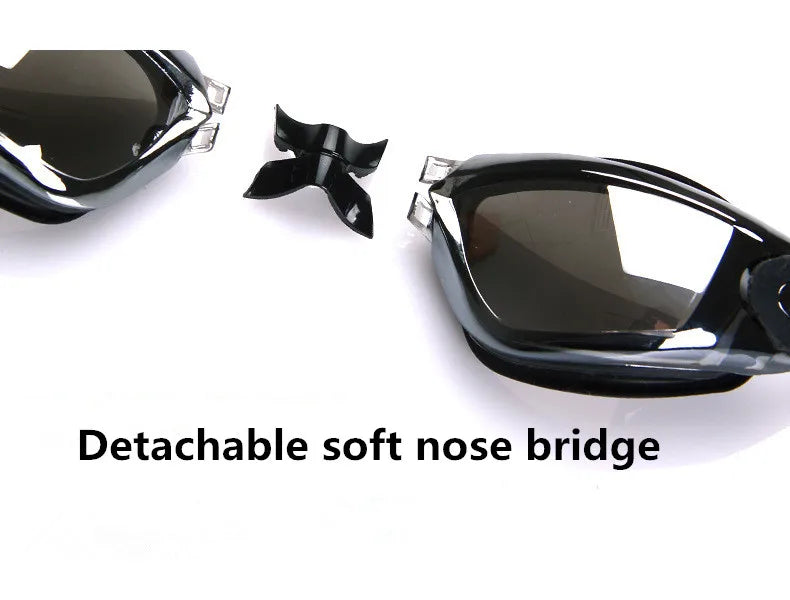 Swimming Goggles Adult Pool Glasses Anti Fog Men Women UV Protection Optical Waterproof Swim Eyewear with Earplugs - PoolnStuff