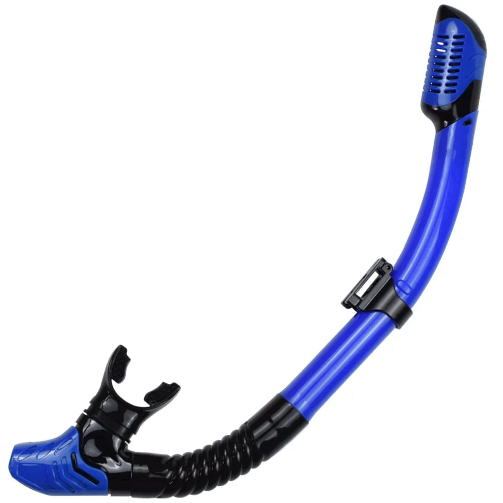 Dry Snorkel Tube Easy Breath Scuba Diving Splash Guard Top Valve Swimming Underwater Equipment For Adults Kids Men Women Youth - PoolnStuff