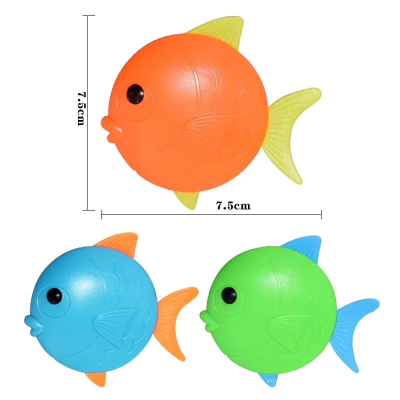 Summer Rocket Shark Fish Diving Games Pool Toys for Kids Swimming Pool Throwing Water Fun Game Toy Diving Swimming Toys Set Gift - PoolnStuff