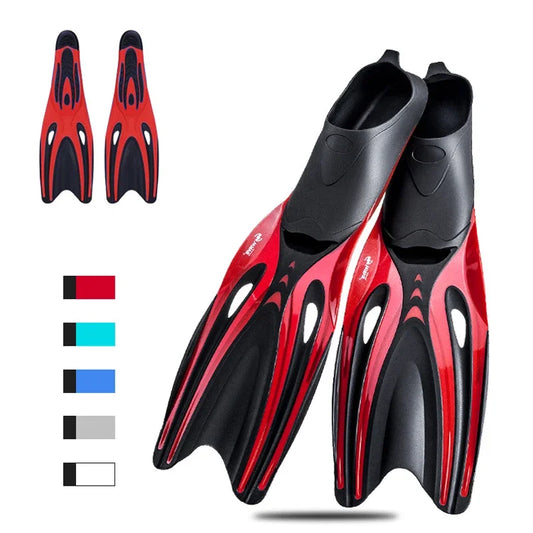 Professional Adult Flexible Comfort TPR Non-Slip Swimming Diving Fins Rubber Snorkeling Swim Flippers Water Sports Beach Shoes - PoolnStuff