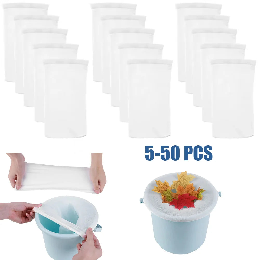 5-50Pcs Pool Skimmer Socks Filter Storage Nylon Swimming Pool Filter Socks For Basket Skimmer Pool Cleaning Filters - PoolnStuff