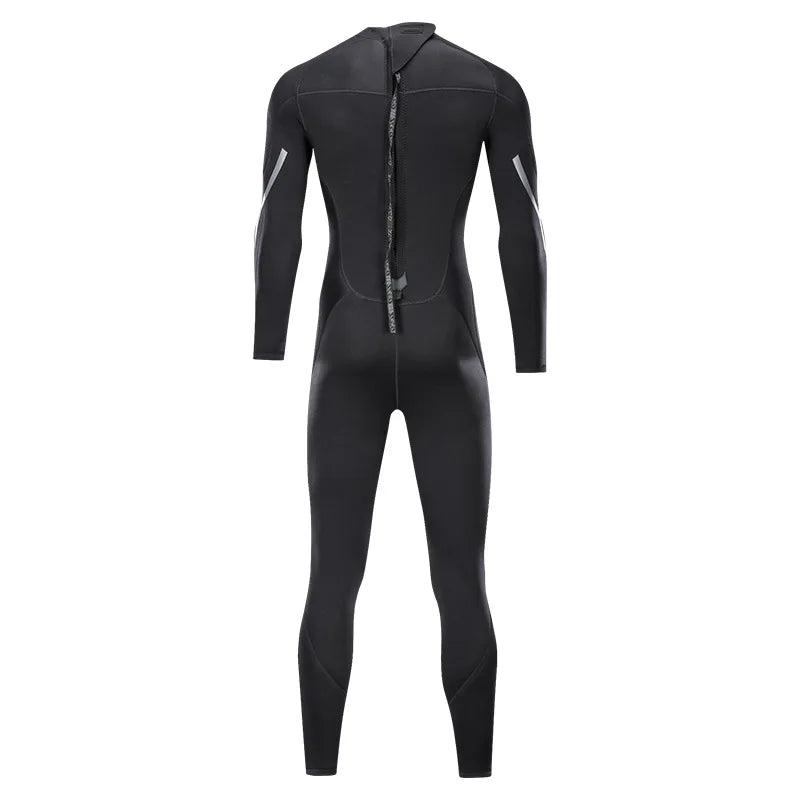 Neoprene Wetsuit 3mm Mens Long Sleevele One Piece Wetsuit Ultra Elastic Diving Suit Water Swimming Surfing Triathlon - PoolnStuff