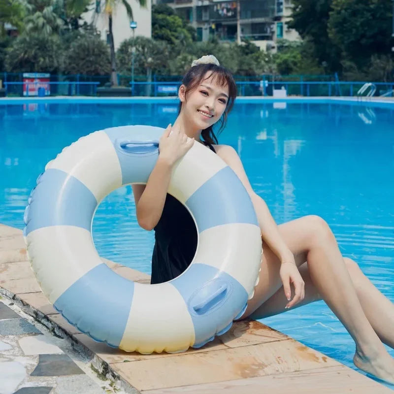 Donut Swimming Ring Inflatable Swimming Pool Floating Youth Children's Swimming Ring Baby Swimming Tube Water Play Pool Toy - PoolnStuff