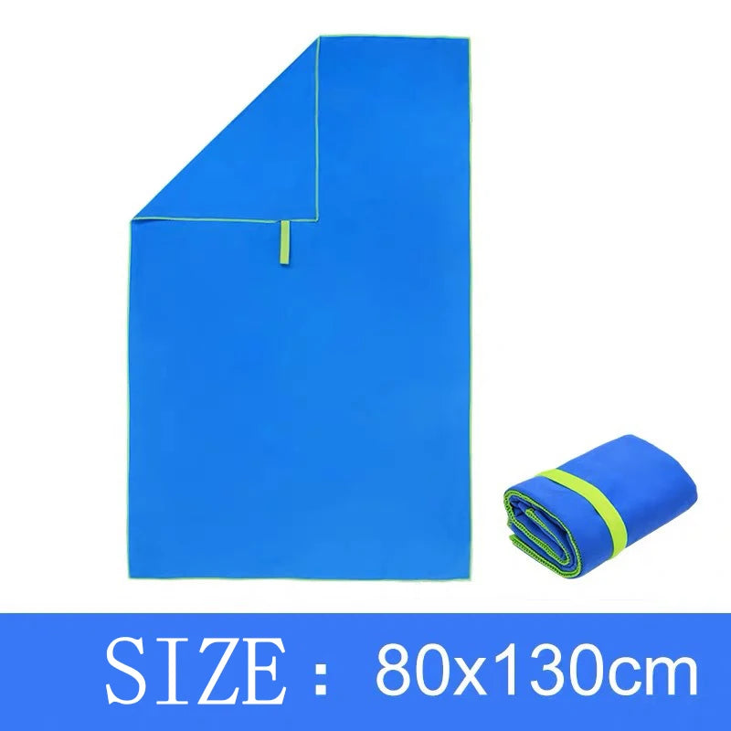 Sports Microfiber Quick Dry Pocket Towel Portable Ultralight Absorbent Large Towel For Swimming Pool Fitness Yoga Beach - PoolnStuff