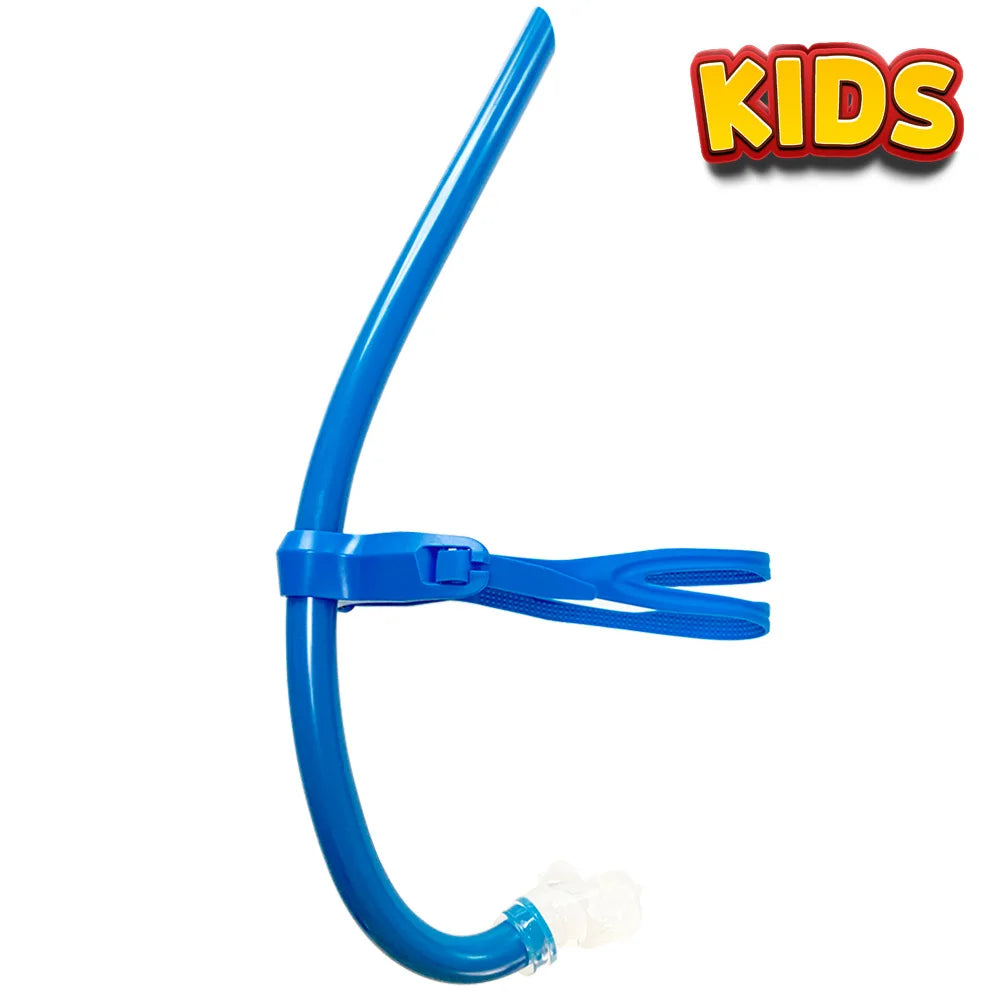 Swim Training Snorkel Center-Mount Front ComfortableMounted Silicone Mouthpiece Junior Swimmers Equipment For Adult Youth Kid - PoolnStuff