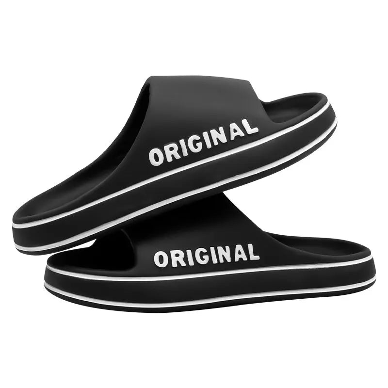 Feslishoet Summer Cool Women Men Slippers Soft Sandals Women Beach Casual Shoes Light EVA Slides Brand Sandals Outdoor - PoolnStuff