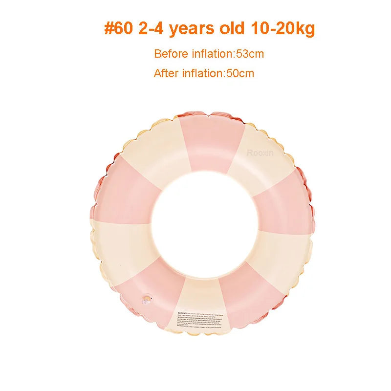 Rooxin Donut Swimming Ring Inflatable Pool Float for Teen Kids Swimming Circle Baby Swim Tube Water Play Swimming Pool Float - PoolnStuff