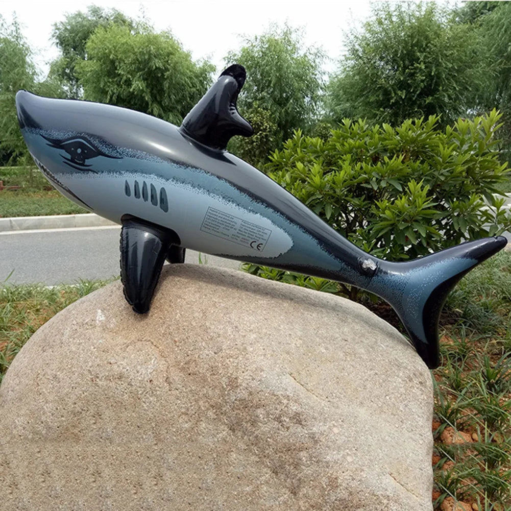 1PCS Floating Shark Float Toy Kids Adults Inflatable Water Swimming Pool Simulation Whale Fish Animals Toys Pool Accessories ﻿ - PoolnStuff
