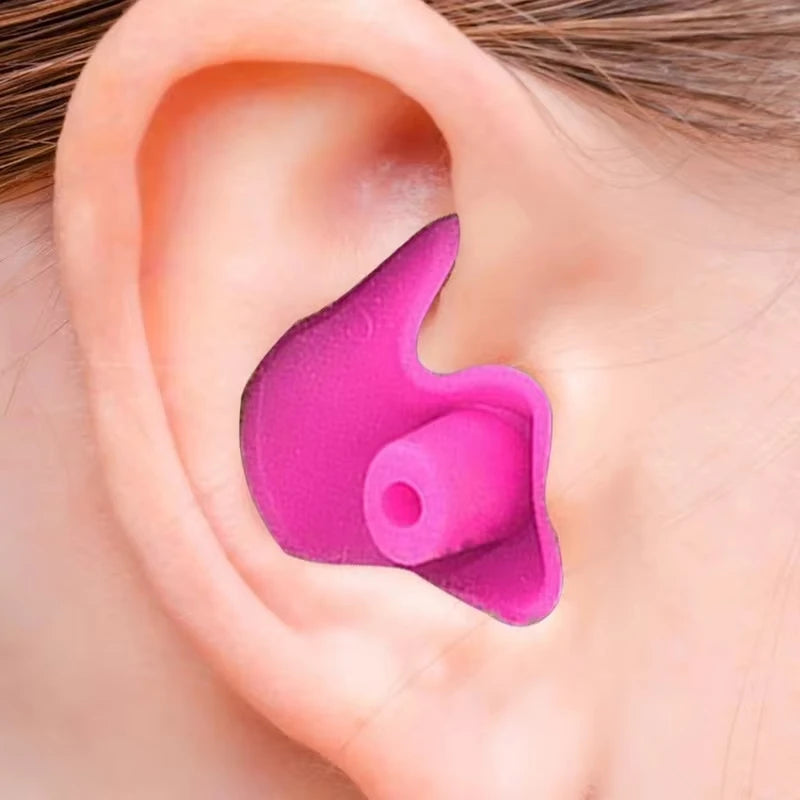Durable Earplugs Classic Delicate Texture 1 Pair Waterproof Soft Earplugs Silicone Portable Ear Plugs Swimming Accessories - PoolnStuff