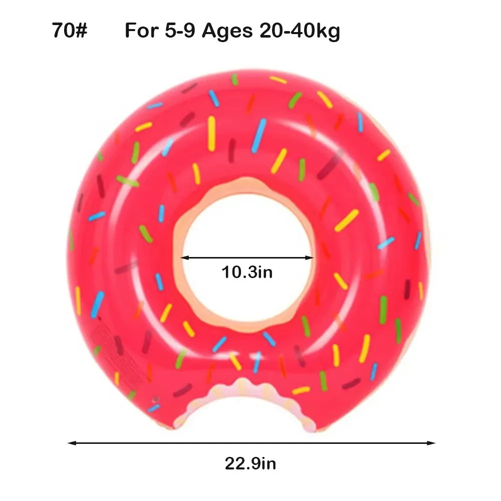 Donut Swimming Ring Inflatable Swim Pool Float For Kid Adult Swimming Circle Baby Swim Tube Water Play Swimming Equipment - PoolnStuff