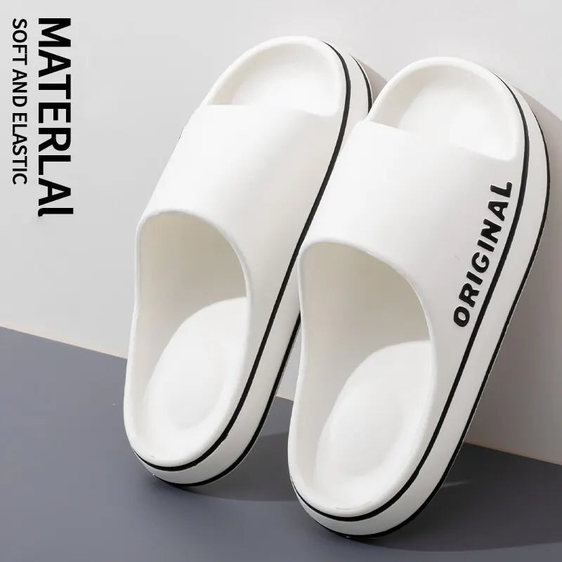 Feslishoet Summer Cool Women Men Slippers Soft Sandals Women Beach Casual Shoes Light EVA Slides Brand Sandals Outdoor - PoolnStuff