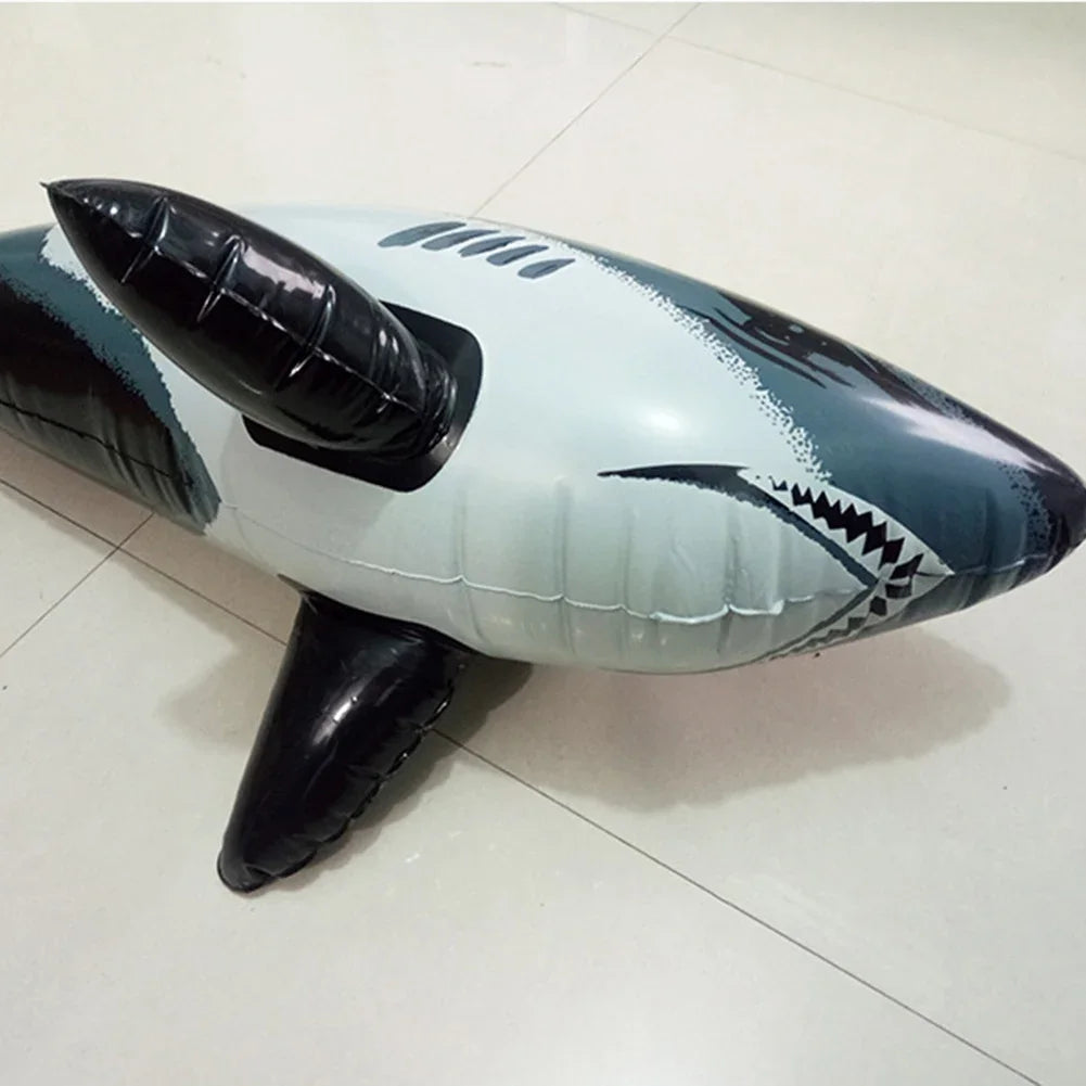 1PCS Floating Shark Float Toy Kids Adults Inflatable Water Swimming Pool Simulation Whale Fish Animals Toys Pool Accessories ﻿ - PoolnStuff
