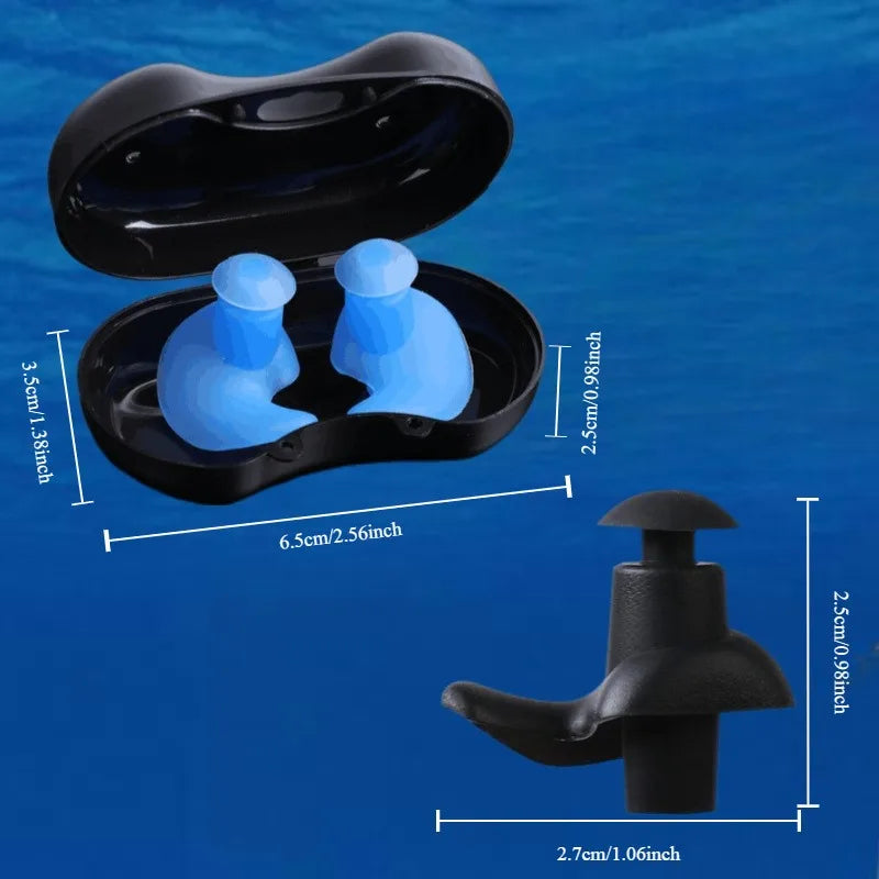 Ear Plugs Swimming Waterproof Silicone Earplugs for Swimming, Showering, Surfing & Bathing Swimming Accessories Pool Ear Plug - PoolnStuff