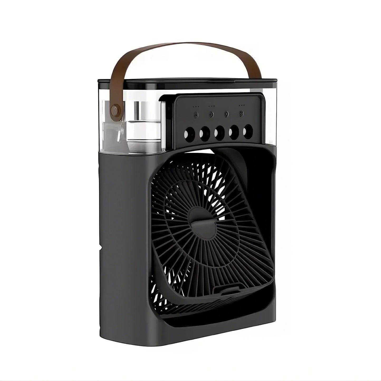 Fan/cooling fan portable household three in one small air cooler, LED night light, 5-hole humidifier, 1-3 hour timer - PoolnStuff