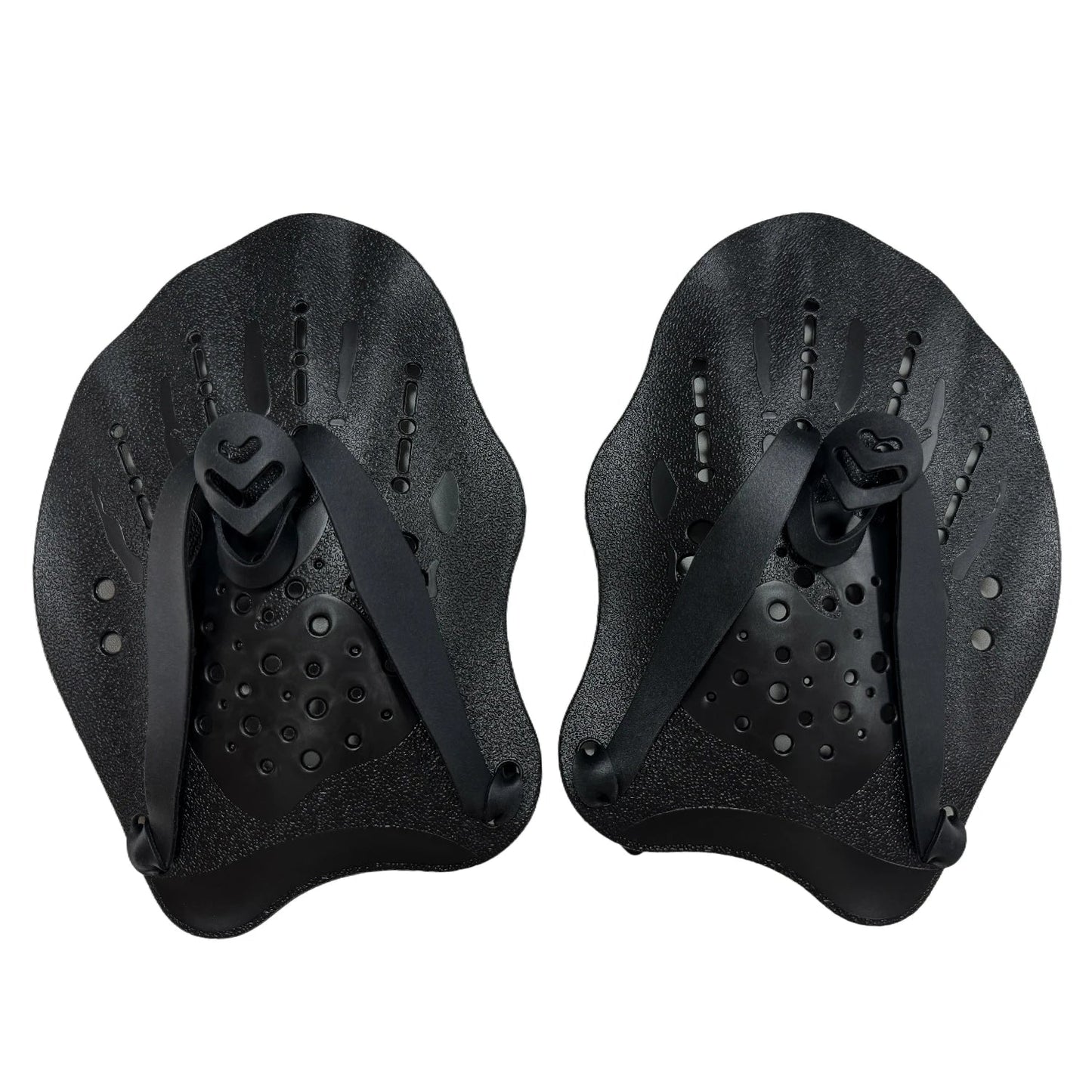 1 Pair Swimming Training Hands Flippers, With Adjustable Silicone Straps - PoolnStuff