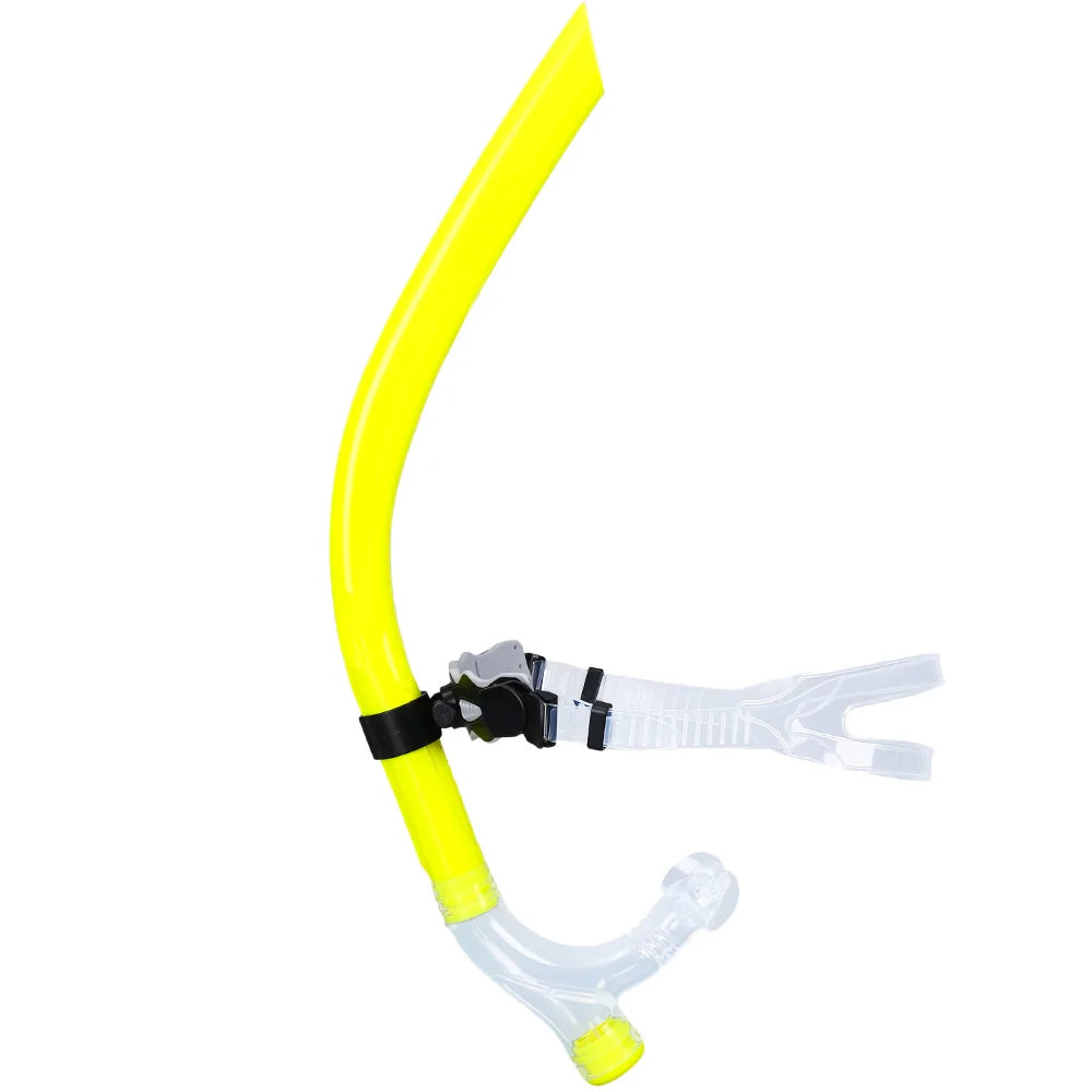 Swim Training Snorkel Center-Mount Front ComfortableMounted Silicone Mouthpiece Junior Swimmers Equipment For Adult Youth Kid - PoolnStuff