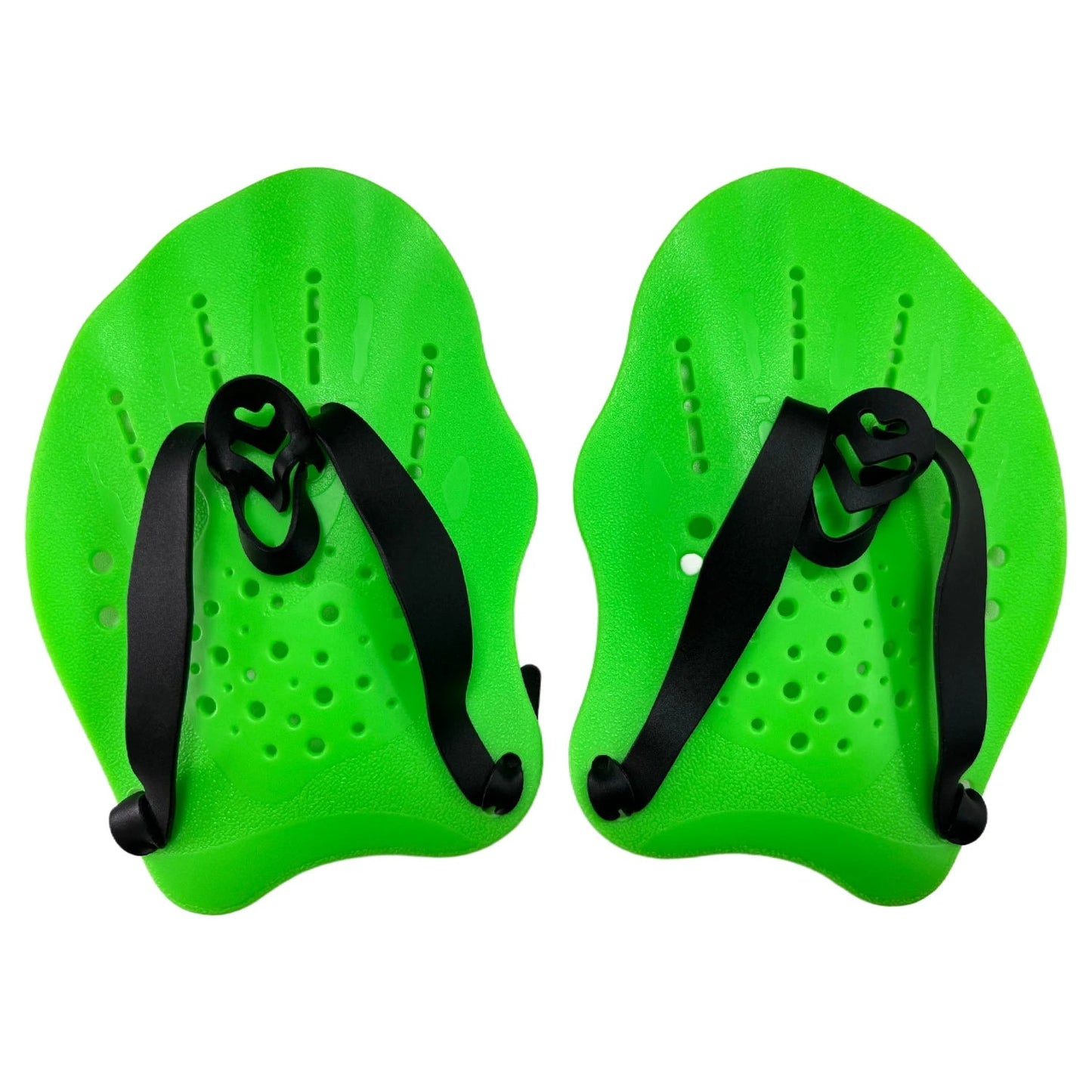 1 Pair Swimming Training Hands Flippers, With Adjustable Silicone Straps - PoolnStuff