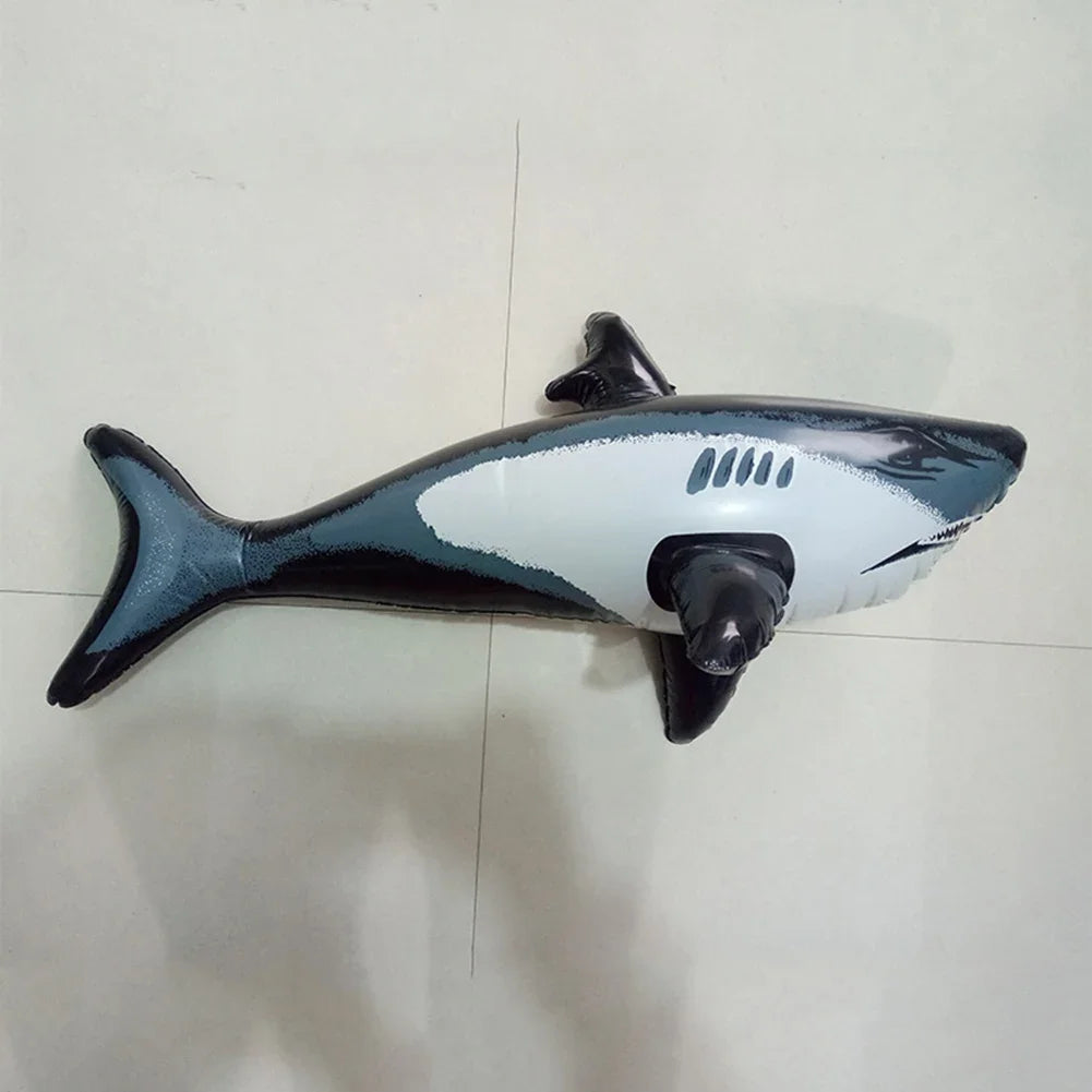 1PCS Floating Shark Float Toy Kids Adults Inflatable Water Swimming Pool Simulation Whale Fish Animals Toys Pool Accessories ﻿ - PoolnStuff
