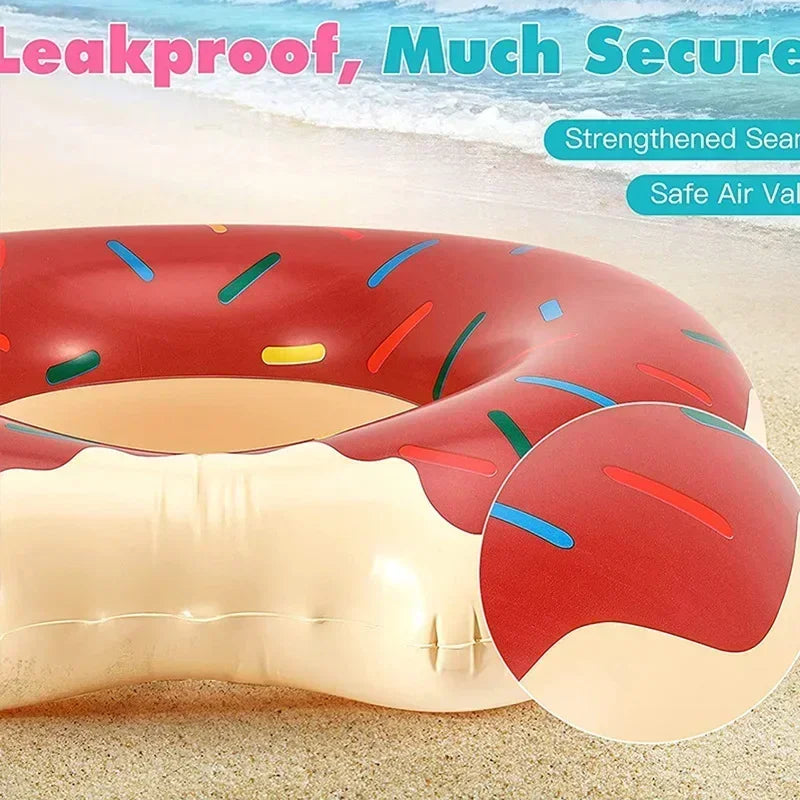 Donut Swimming Ring Inflatable Swim Pool Float For Kid Adult Swimming Circle Baby Swim Tube Water Play Swimming Equipment - PoolnStuff