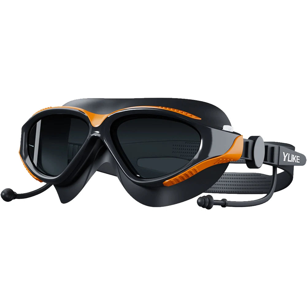 Professional HD Swim Glasses Adjustable Wide View Swim Goggles Waterproof Swim Sports Eyewear for Women Men - PoolnStuff