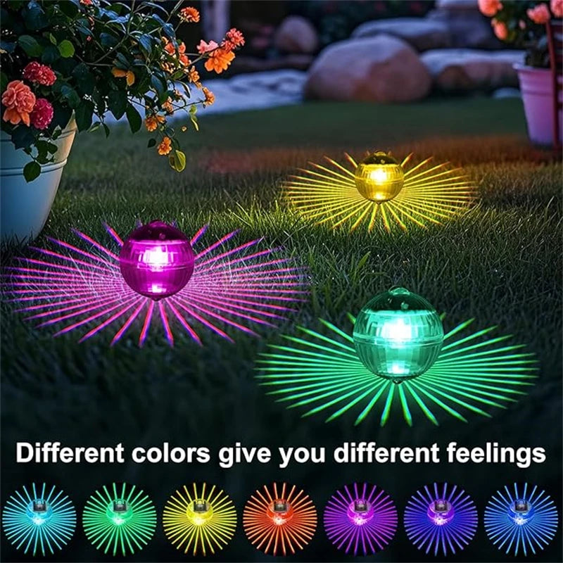 1 Pcs Solar Floating Pool Lights RGB Color Changing LED Light Outdoor Waterproof Hanging Garden lamp for Pool Lawn Pathway Party - PoolnStuff