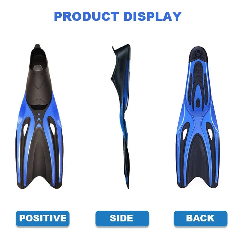 Professional Adult Flexible Comfort TPR Non-Slip Swimming Diving Fins Rubber Snorkeling Swim Flippers Water Sports Beach Shoes - PoolnStuff