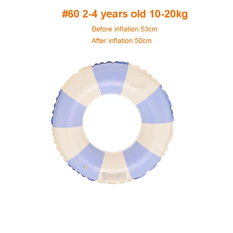 Rooxin Donut Swimming Ring Inflatable Pool Float for Teen Kids Swimming Circle Baby Swim Tube Water Play Swimming Pool Float - PoolnStuff