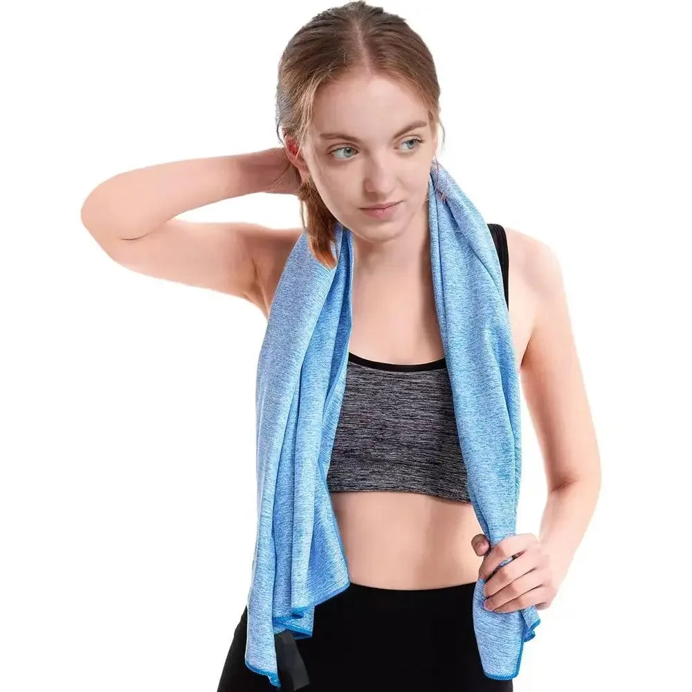 Microfiber Quick Dry Gym Towel Silver ION OdorFree Absorbent Fiber Fast Drying Workout Gear for Body Sweat Working Out Towels - PoolnStuff