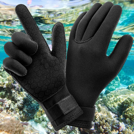 3mm Wetsuit Gloves Thermal Anti Slip Neoprene Scuba Diving Gloves Surfing Gloves For Spearfishing Swimming Rafting Kayaking - PoolnStuff